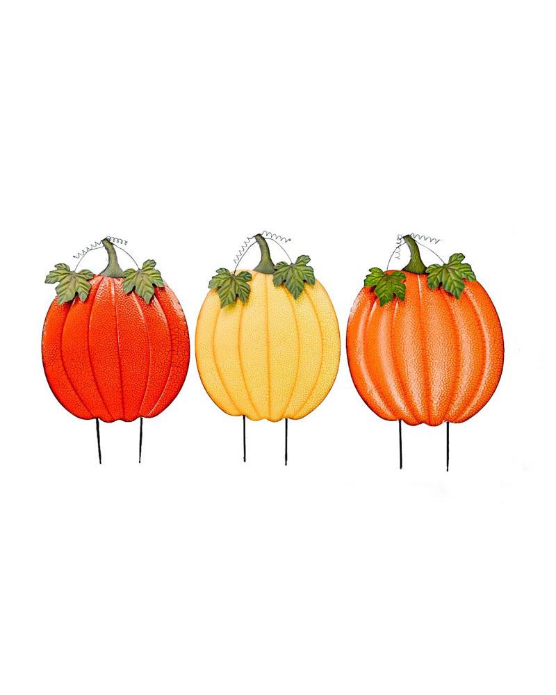 Metal Pumpkin 44" Asst. Colors