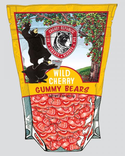 Cherry Republic Wild Cherry Gummy Bears 8oz