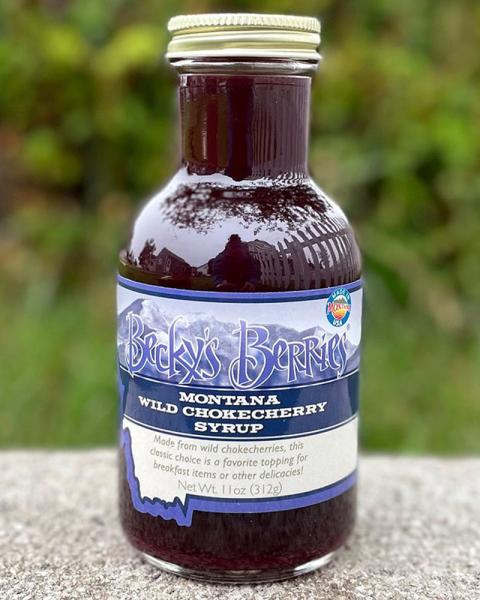 Becky's Berries Montana Wild Chokecherry Syrup 11oz