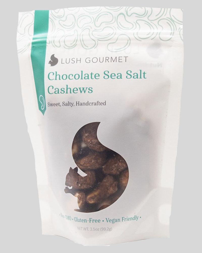 Lush Gourmet Chocolate Sea Salt Cashews 3.5oz