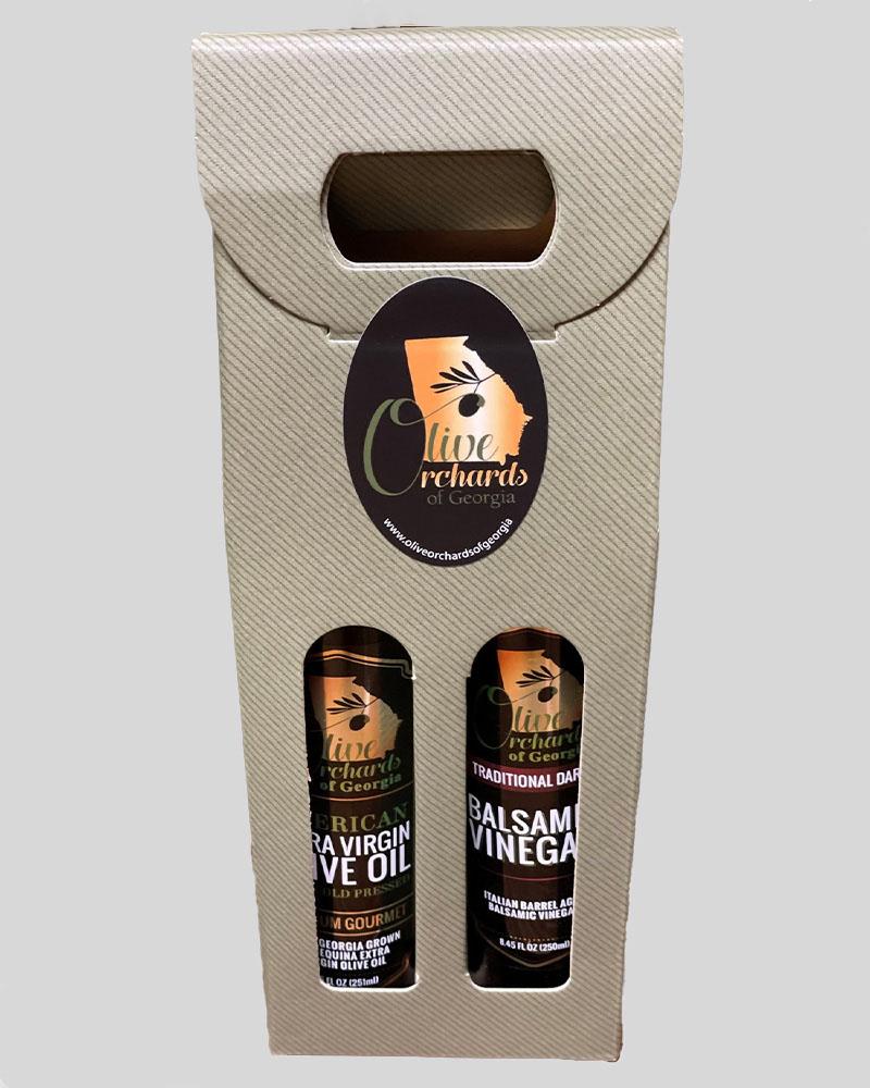 Olive Orchards of Georgia Olive Oil & Balsamic Vinegar Gift Pack 2pc