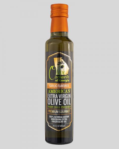 Olive Orchards of Georgia Extra Virgin Olive Oil Garlic 8.5oz
