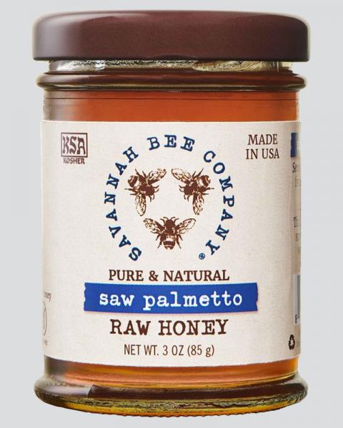 Savannah Bee Company Saw Palmetto Raw Honey 3oz
