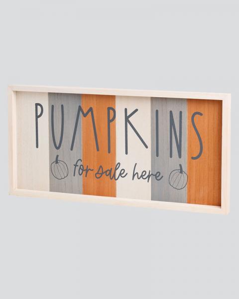 Plank Sign Pumpkins For Sale 20"