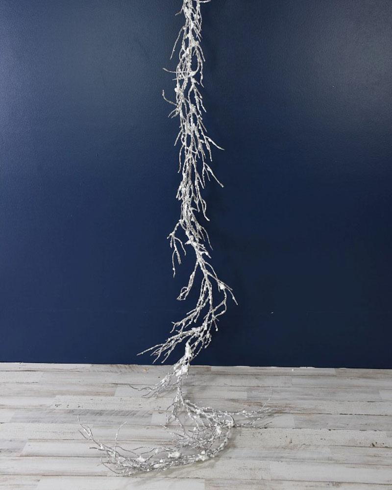 6' Angel Pine Garland Glitter
