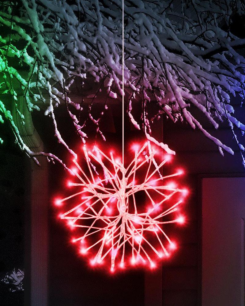 Snowburst 3 Pack 14" With Red Green & Blue LED Lights