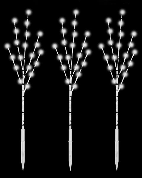 Birch Twig Branch 30" 3 Pack With Pure White LED Lights
