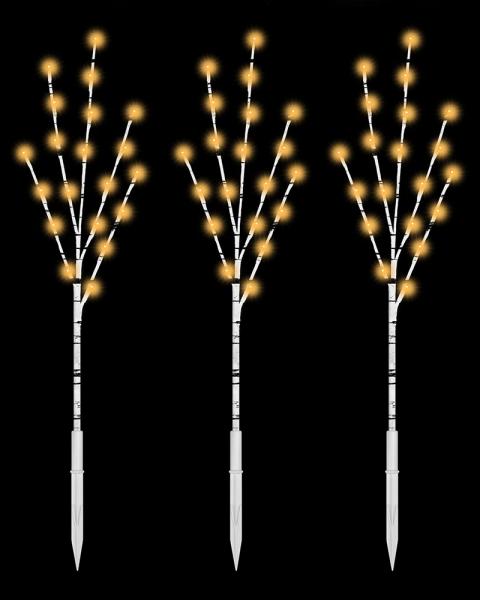 Birch Twig Branch 30" 3 Pack With Warm White LED Lights