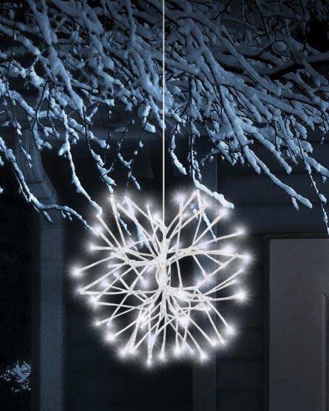 Snowburst 3 Pack 14" With White LED Lights