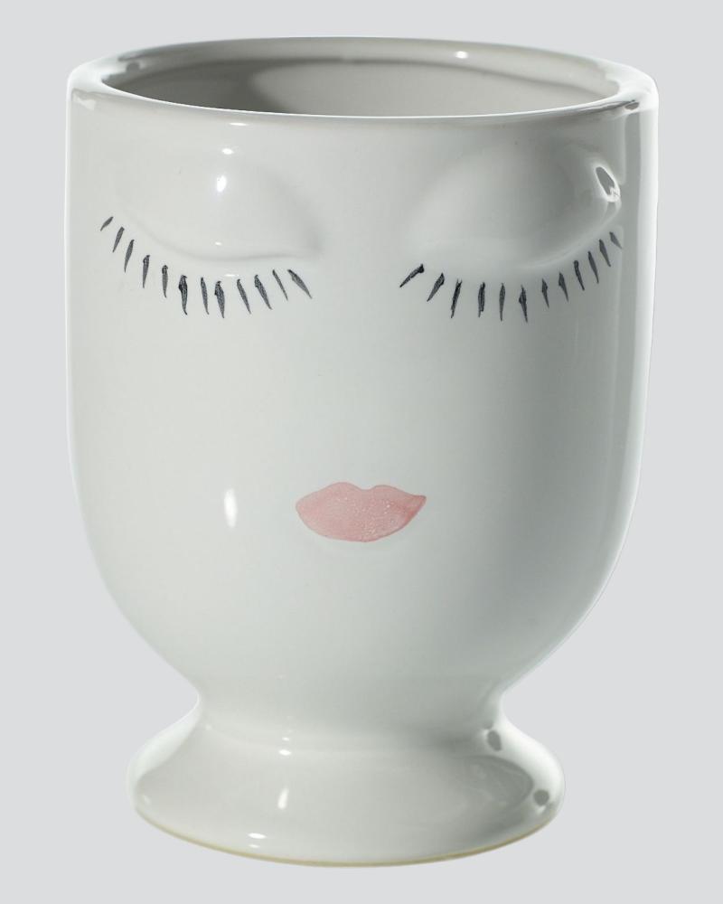 Celfie Vase 5.25" White