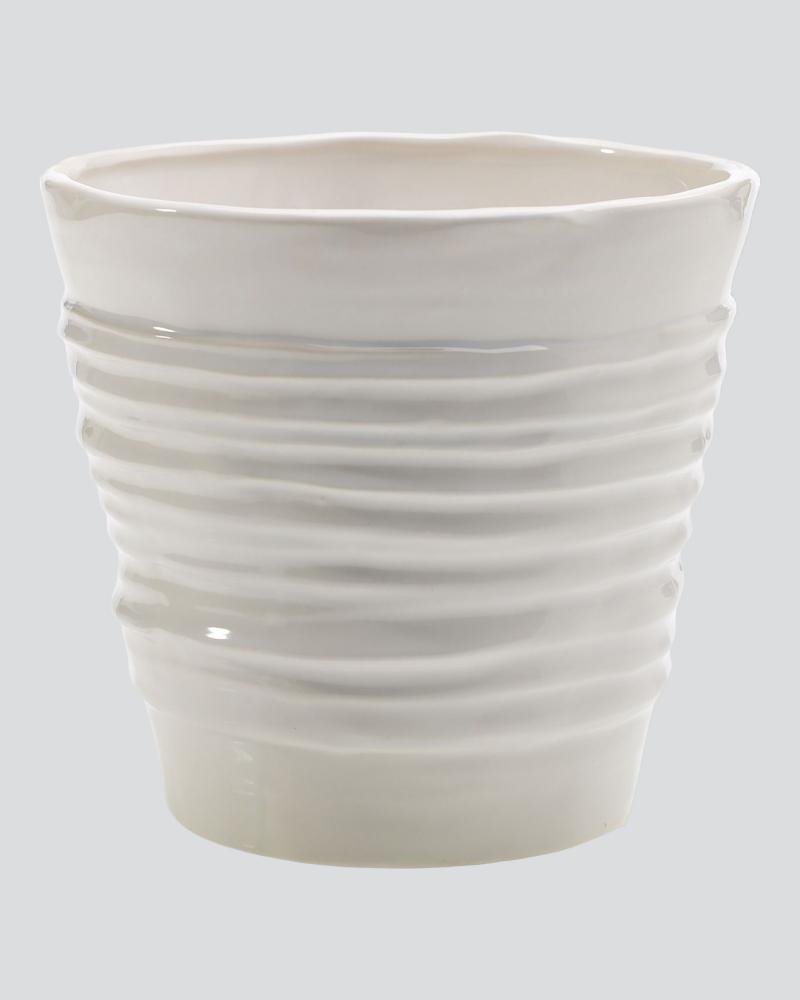 Format Pot 6.75x6.25" White