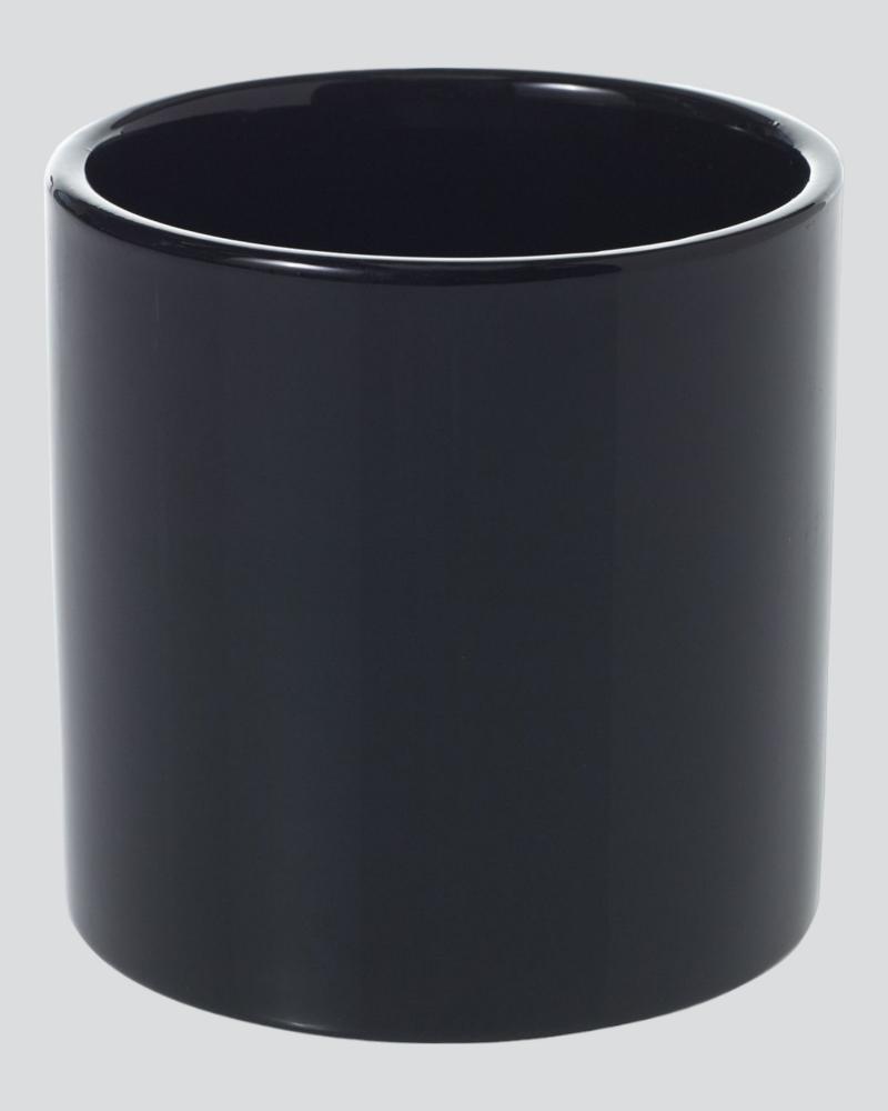 Cercle Pot 4.25" Shiny Black
