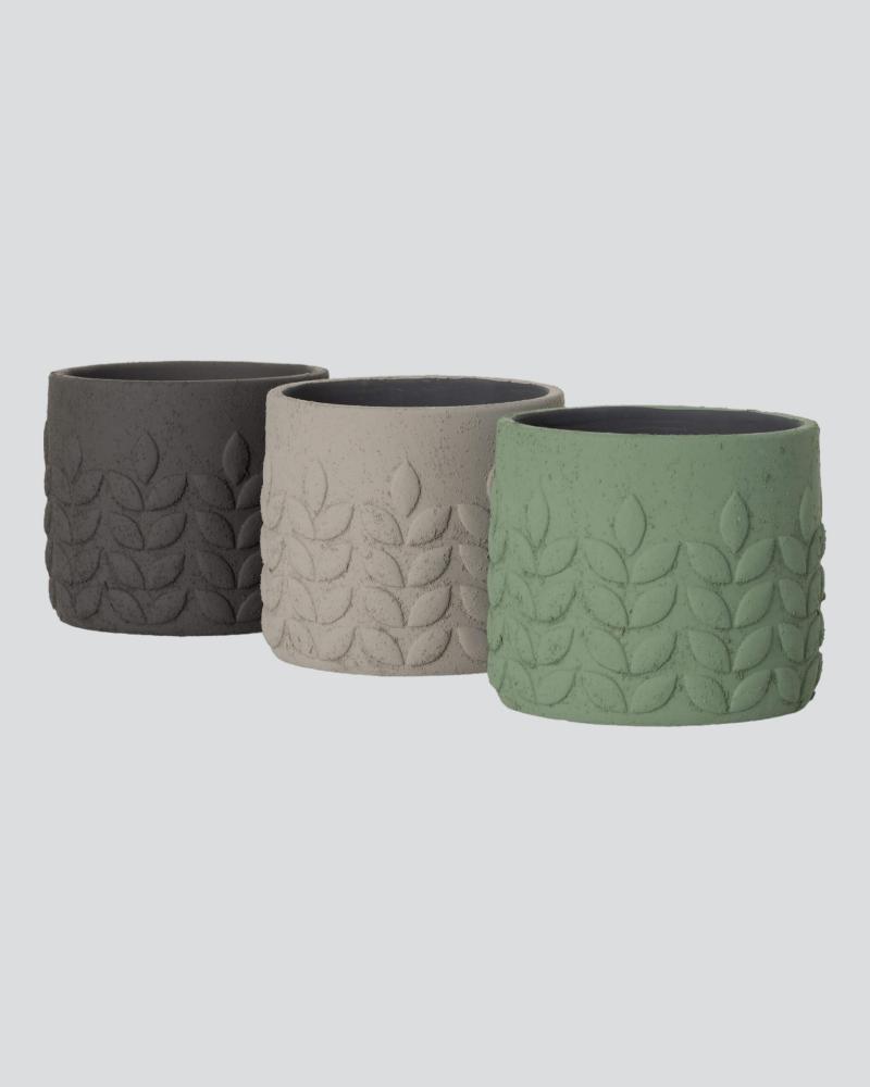 Modern Leaf Pot 5.25" Assorted