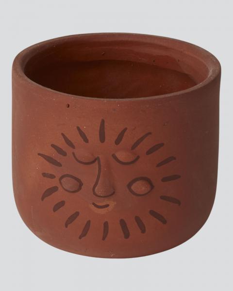 Soluna Pot 4.25" Terracotta Sun