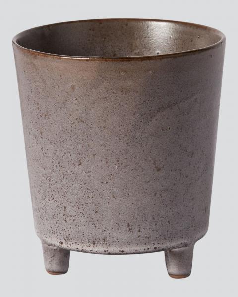Malcolm Footed Pot 5.25" Grey