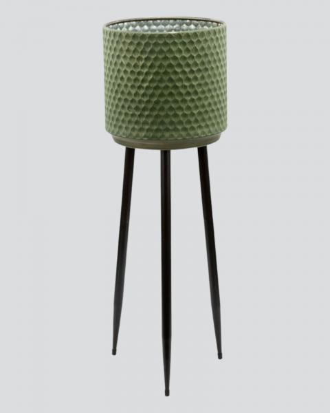 Plant Stand Tripod Green Lg