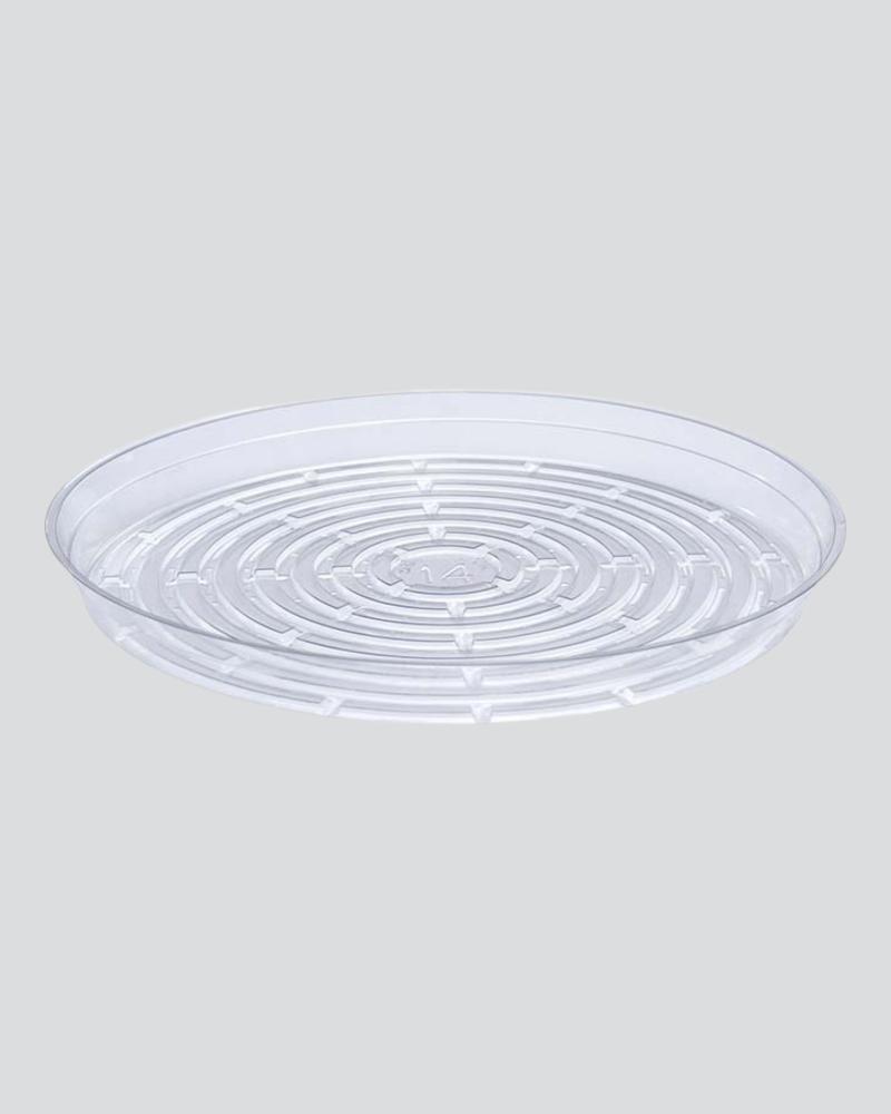 Saucer 14" Low-cut Vinyl Clear