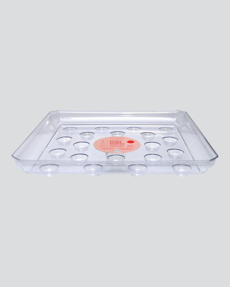 Curtis 14" Clear Square Saucer