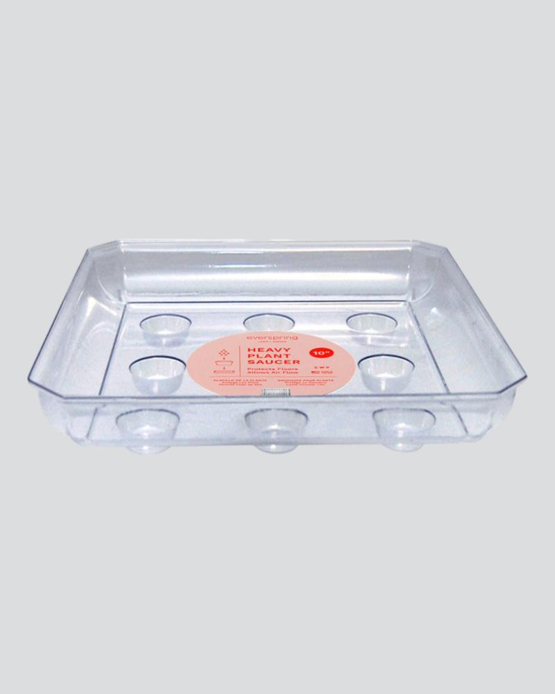 Curtis 10" Clear Square Saucer