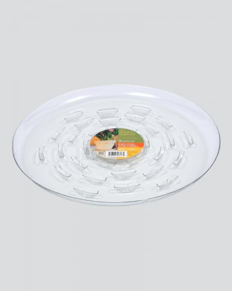 Plastec 16" Clear Heavy Duty Plant Saucer