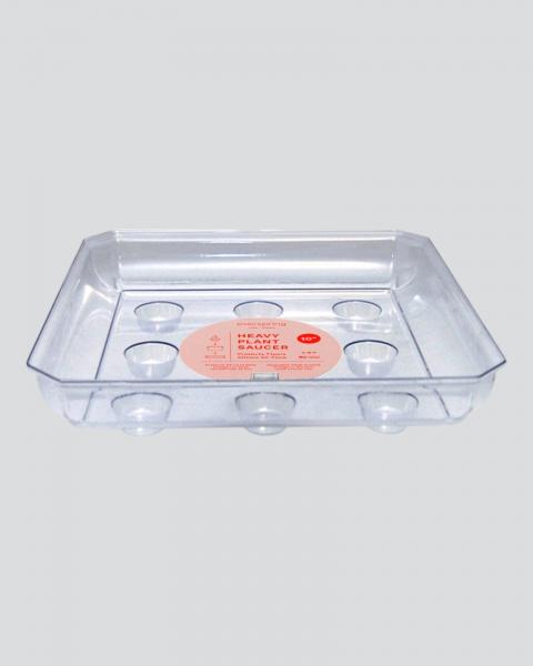 Curtis 10" Clear Square Saucer