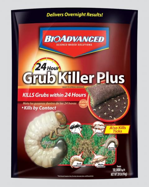 Bioadvanced 24 Hour Grub Killer Plus Covers 10,000 Square Feet