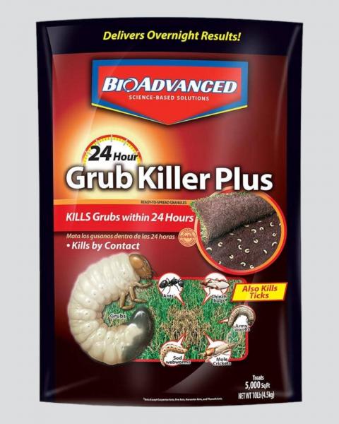 Bioadvanced 24 Hour Grub Killer Plus Covers 5,000 Square Feet