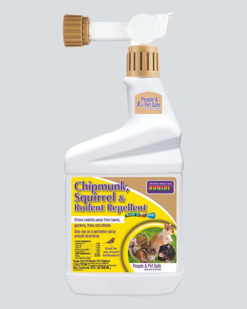 Bonide Chipmunk, Squirrel & Rodent Repellent 32oz Ready To Spray