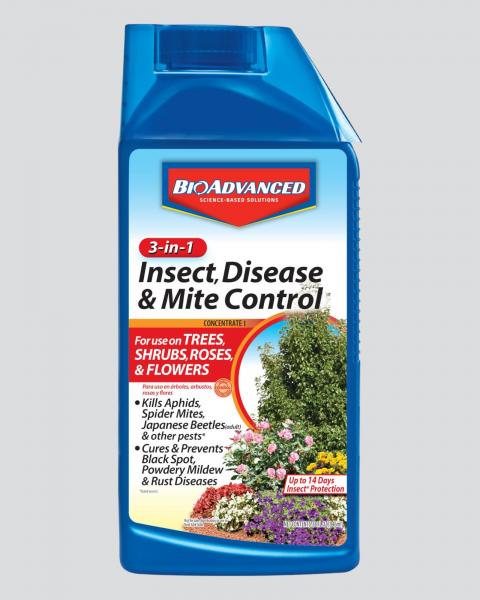 Bioadvanced 3-In-1 Insect, Disease, & Mite Control 32oz Concentrate