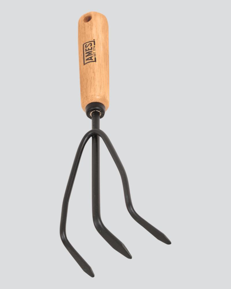 Ames Wood Handled Hand Cultivator 11"