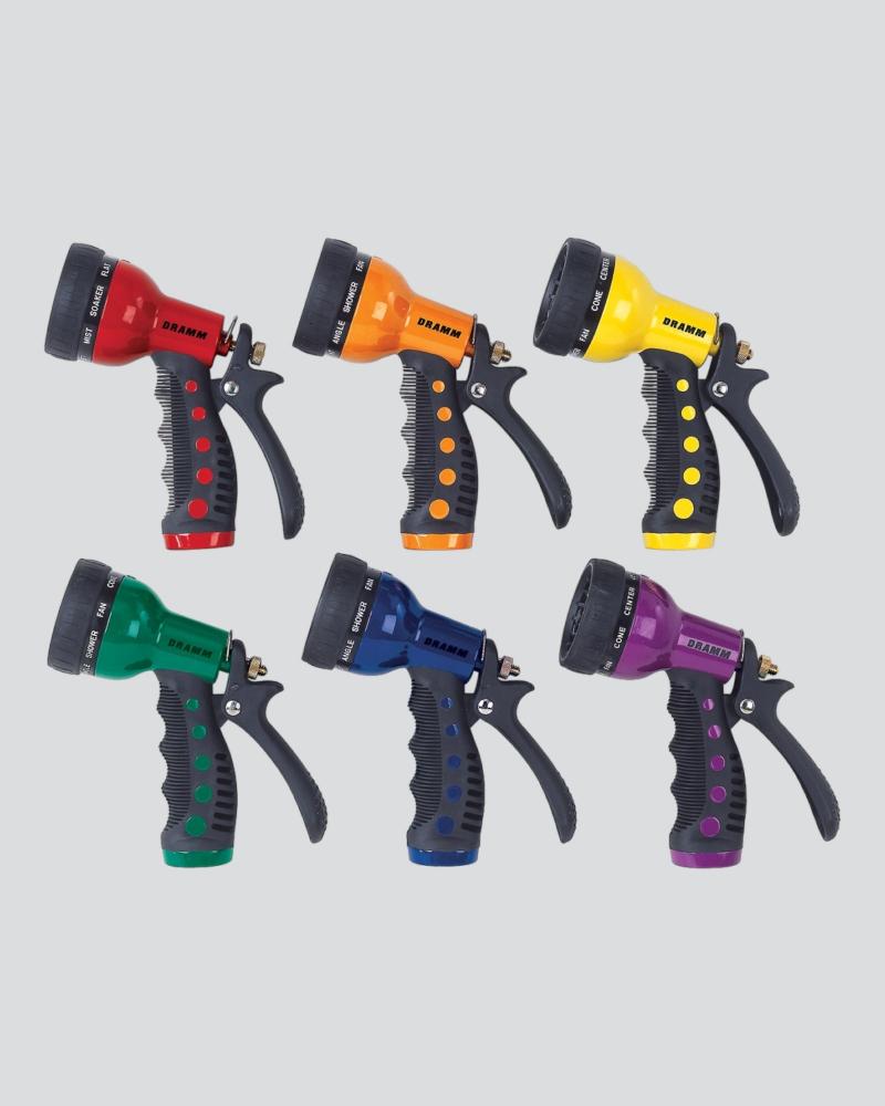 Dramm Hose Nozzle 9-Pattern Assorted Colors