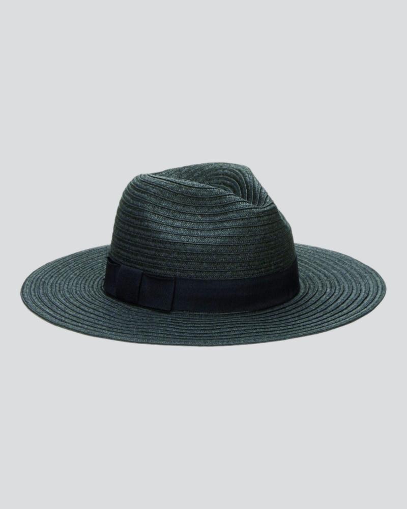 Women's Braided Fedora Black