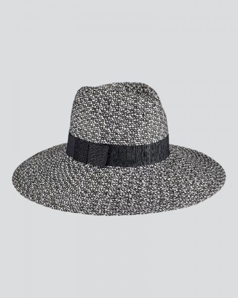 Women's Mix Fedora Black & White