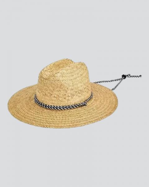 Men's Braided Straw Hat Adjustable Cord