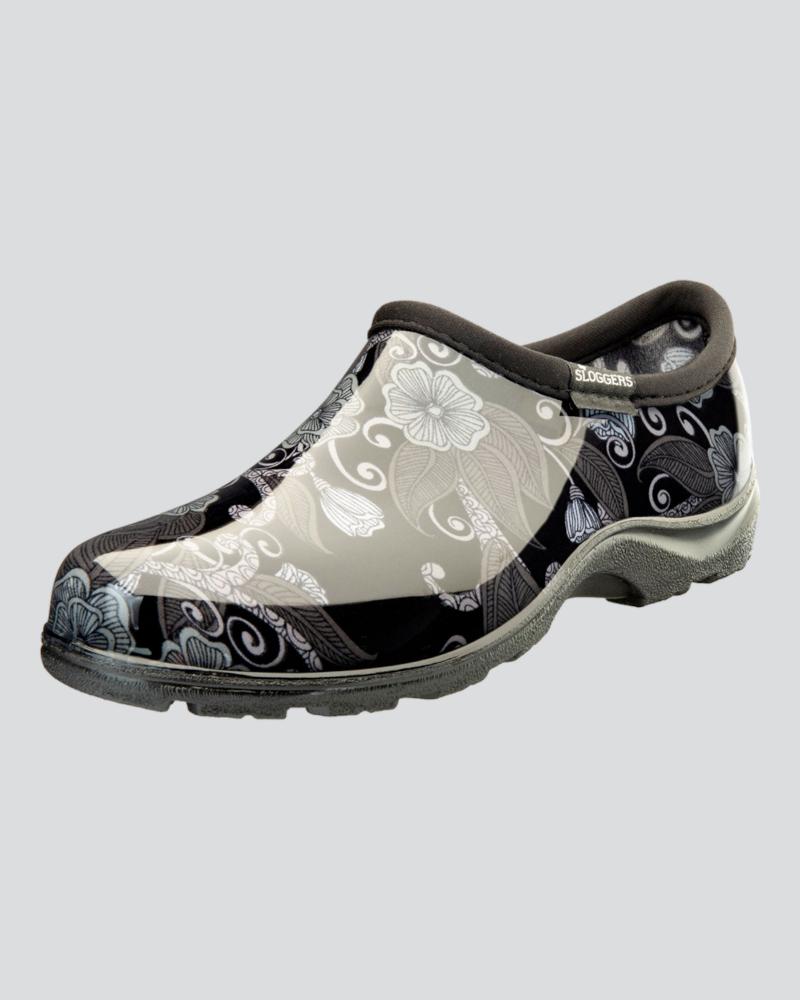 Garden Shoe Modern Floral Black 6