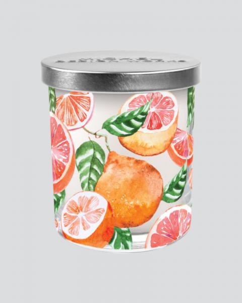 Pink Grapefruit Candle Jar W/lid