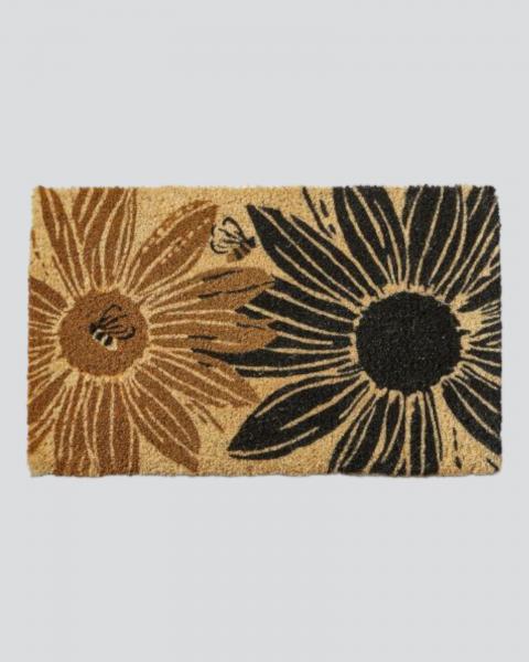 Coir Mat Bee & Sunflower