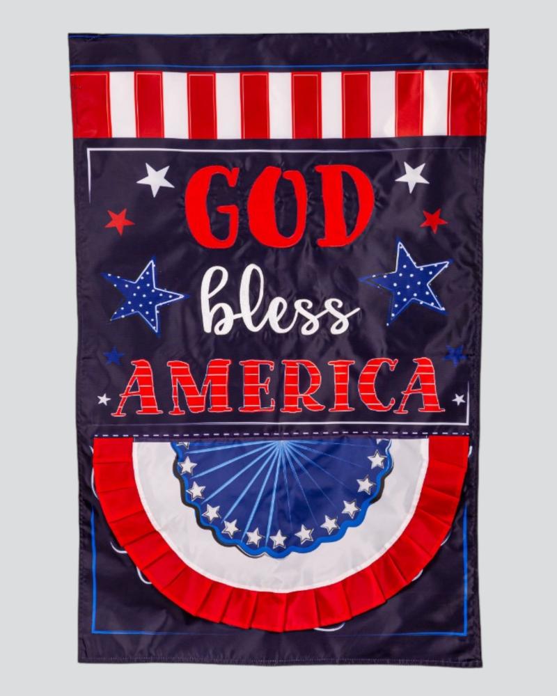 Regular Flag Patriotic God Bless