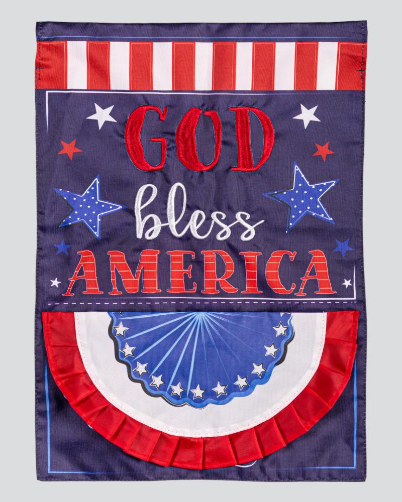 Garden Flag Patriotic God Bless