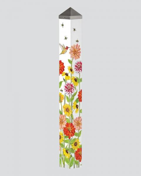 Art Pole 40" Birds And Bees