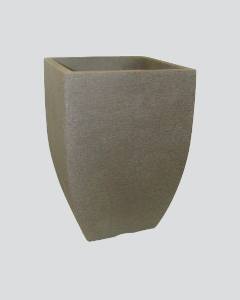 Japi 17" Stone Modern Square Pot