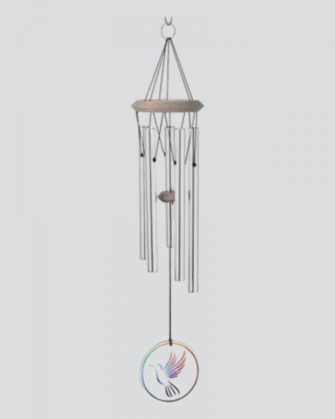 Habitats Chime Glass Hummingbird