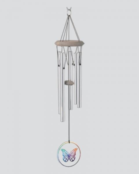 Habitats Chime Glass Butterfly