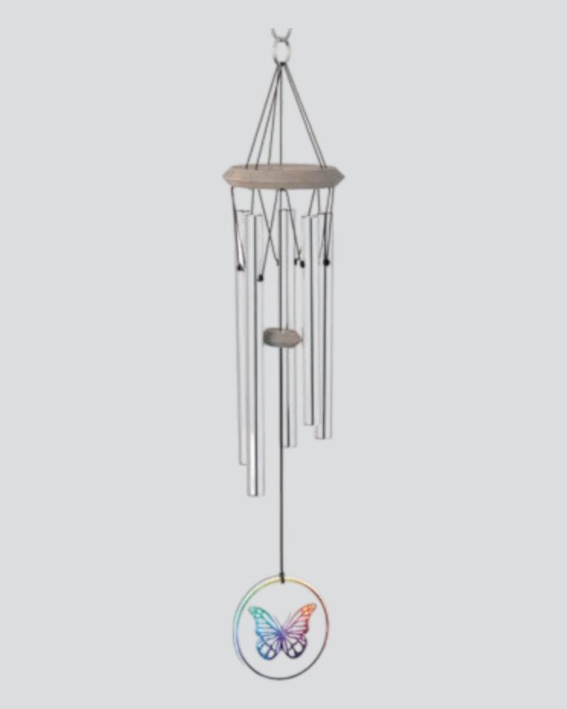 Habitats Chime Glass Butterfly