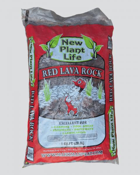 Bag of Red Lava Rock 1 cubic foot
