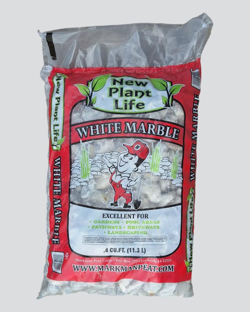 Bag of White Marble Rock .4 cubit foot
