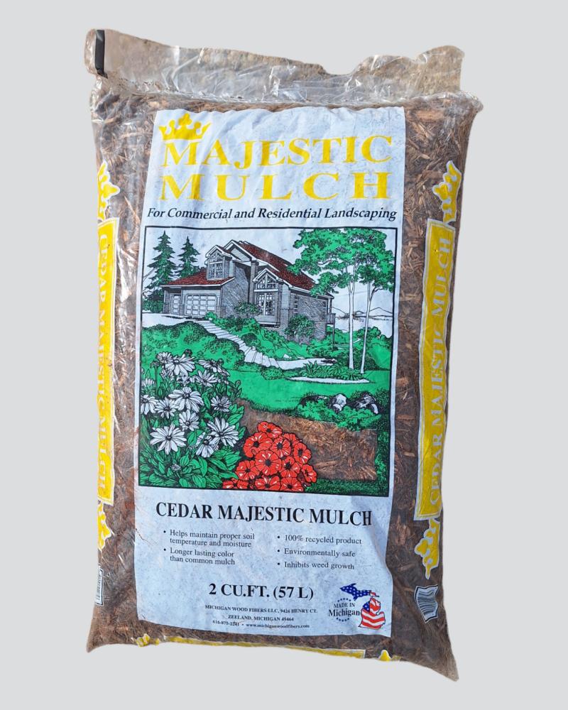 Majestic Mulch Cedar 2 Cubic Foot Bag