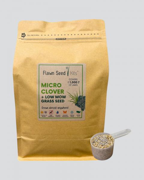 Flawn Micro Clover Plus Low Mow Grass Seed 1000 Sq Ft