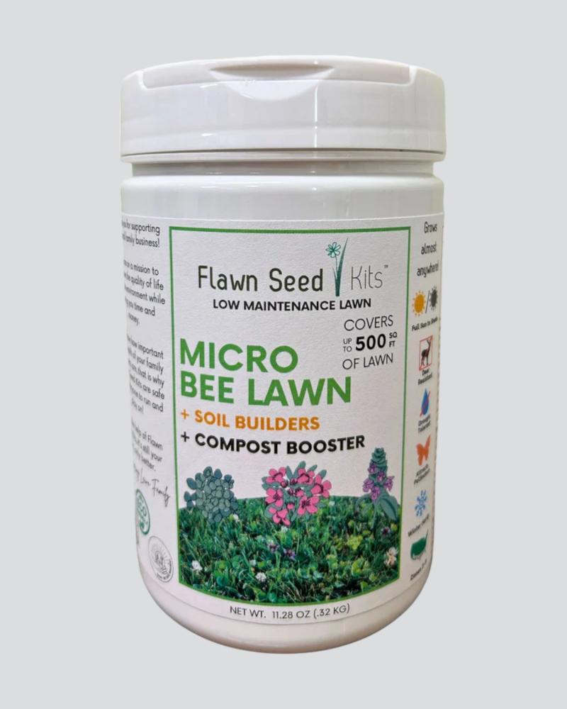 Departments - Flawn Micro Clover Bee Lawn Seed Mix 500 Sq Ft