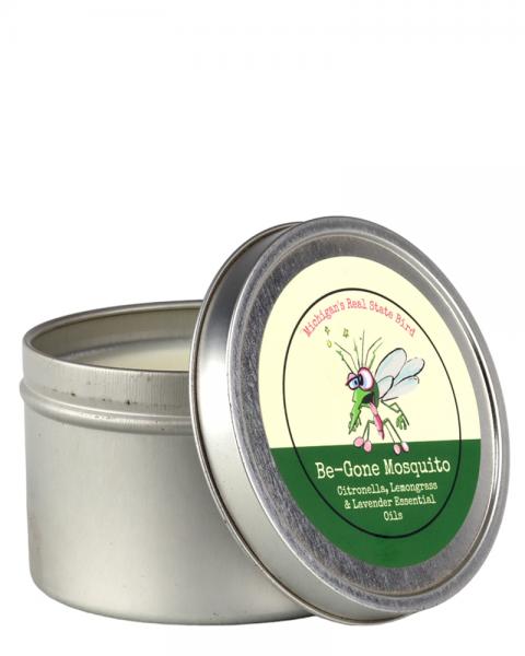 True North Candle Company 6oz silver tin, Citronella